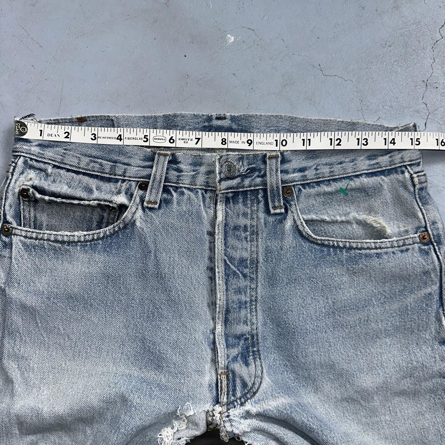 Levis 501 Vintage 80s USA XX Straight Leg Jeans 33x30 Altered Skinny Act 30x33