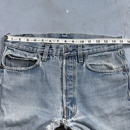 Levis 501 Vintage 80s USA XX Straight Leg Jeans 33x30 Altered Skinny Act 30x33