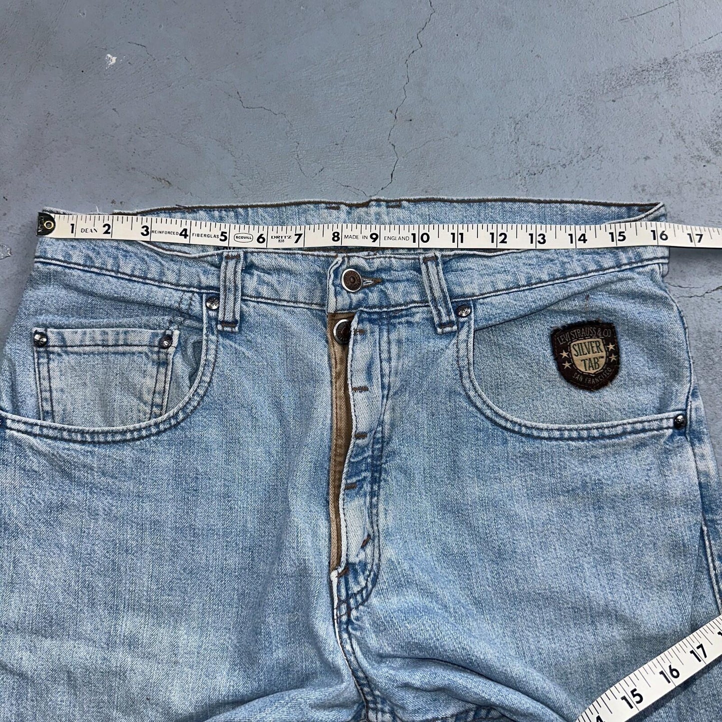 Levis VTG Silver Tab Jeans Mens Blue 40583 USA Made 90s Y2K 33x32 Ac 32x31