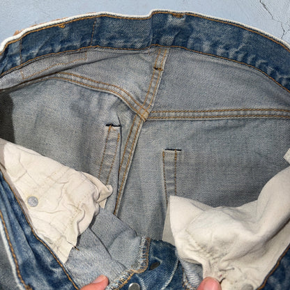 Levis 501 Vintage 80s Redline Selvedge USA XX Jeans Light Wash 32x38 Act 29x32