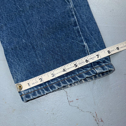 Levis 505 Vintage 80s USA Orange Tab Straight Blue Jeans Med Was 36x30 Act 34x29