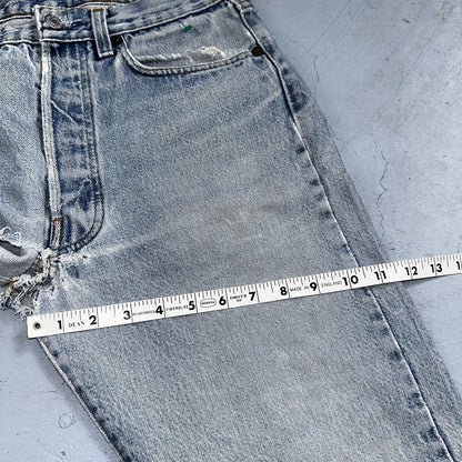 Levis 501 Vintage 80s USA XX Straight Leg Jeans 33x30 Altered Skinny Act 30x33