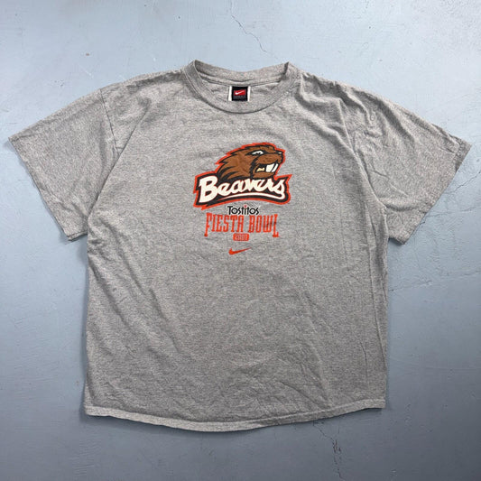 Nike Beavers Oregon Center Swoosh Y2K T Shirt Vintage Cool Sports Promo