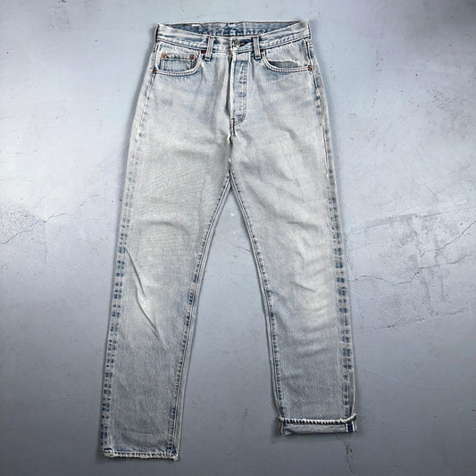 Levis 501 Vintage 80s Redline Selvedge USA XX Jeans Light Wash 66 Act 28x31