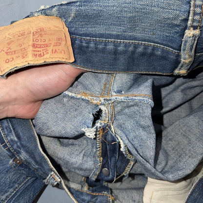 Levis 501 Big E Vintage 60s Redline Selvedge USA XX 1960s Jeans 66 Act 35x33