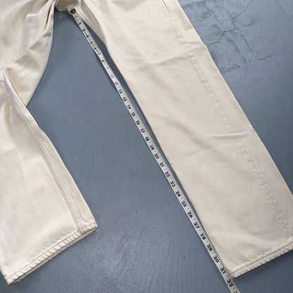 Levis 501 Vintage 80s USA XX Straight Leg Jeans White Light Wash 36x34 Act 33x32
