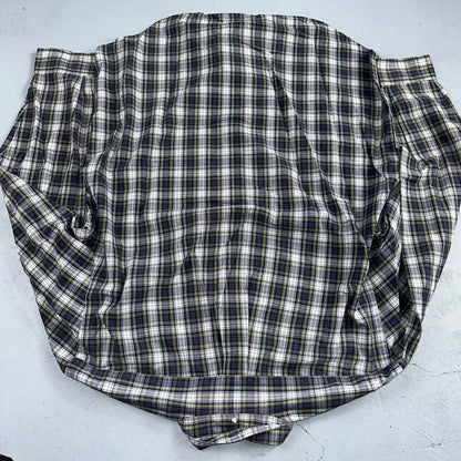 Polo Ralph Lauren Shirt Mens L Green Button Up Bartlett Long Sleeve Blue VTG