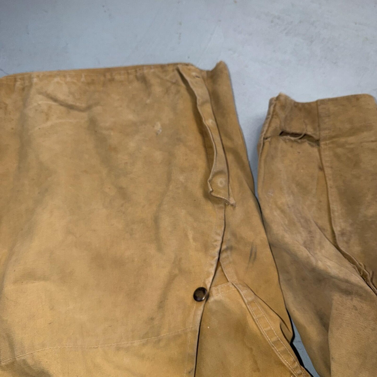 Hinson Bodyguard Men’s Vtg 1940s Hunting Jacket Coat USA Corduroy Trim Brown 46