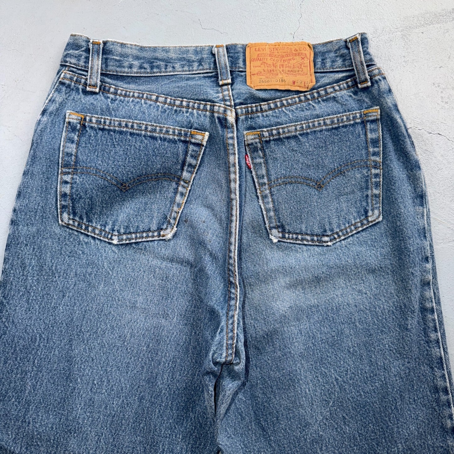 Levis 501 Vintage 80s USA XX Straight Leg Jeans Blue 26501 0159 30x31 Act 28x31