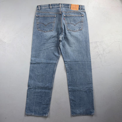 Levis 501 Vintage 80s USA XX Straight Leg Jeans Blue Light Wash 40x33 Act 38x29