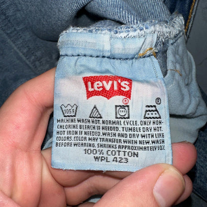 Levis 501 Vintage 90s USA XX Straight Leg Jeans Blue Med Wash 34x38 Act 31x33