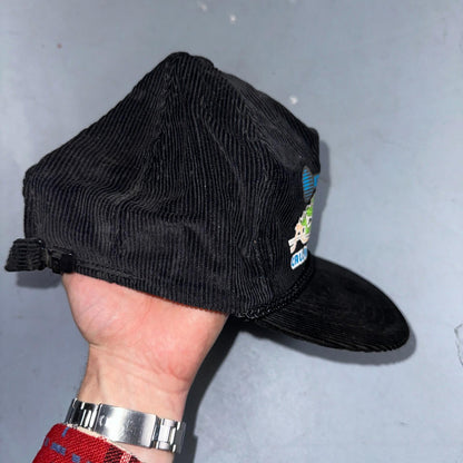 AT&T Fiber Optics Dragon Corduroy VTG Hat Cap Snapback Bell System Telephone Cal