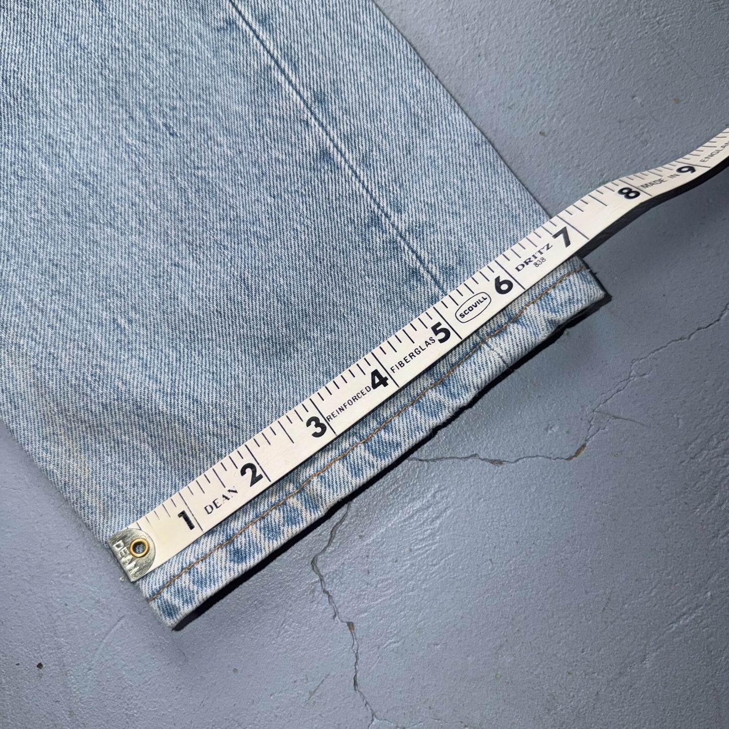 Levis 501 Vintage 90s USA XX Straight Leg Jeans Blue Light Wash 28x32 Act 26x31