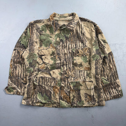 Vintage Military Jacket Mens L Realtree Camo Combat Coat Tactical Field 90s