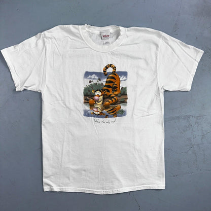 Disney Tiger VTG T Shirt Only One Sad Cute Lonely Love Animals Hope Enjoy USA