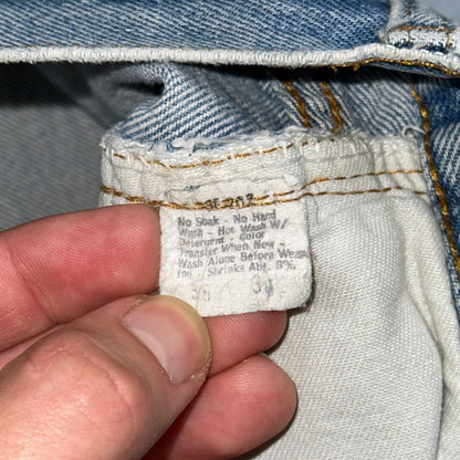 Levis 501 Vintage 80s Redline Selvedge USA XX Jeans Thrashed 36x30 Act 33x26