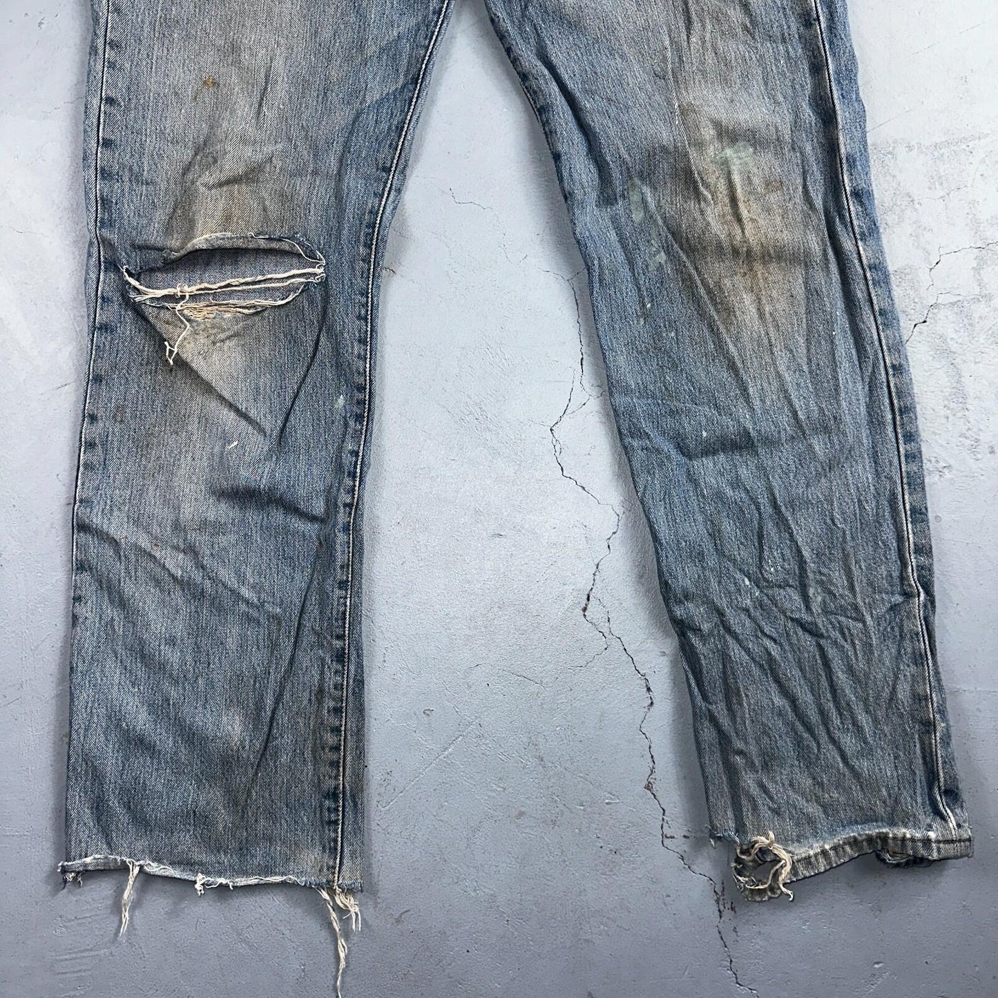 Levis 501 Vintage Y2K XX Straight Leg Jeans Blue Light Wash 35x34 Act 34x34