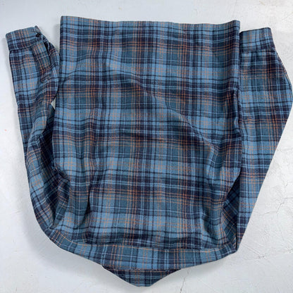 Pendleton Board Shirt Mens S 1960s Plaid Wool Long Sleeve VTG USA Loop Collar