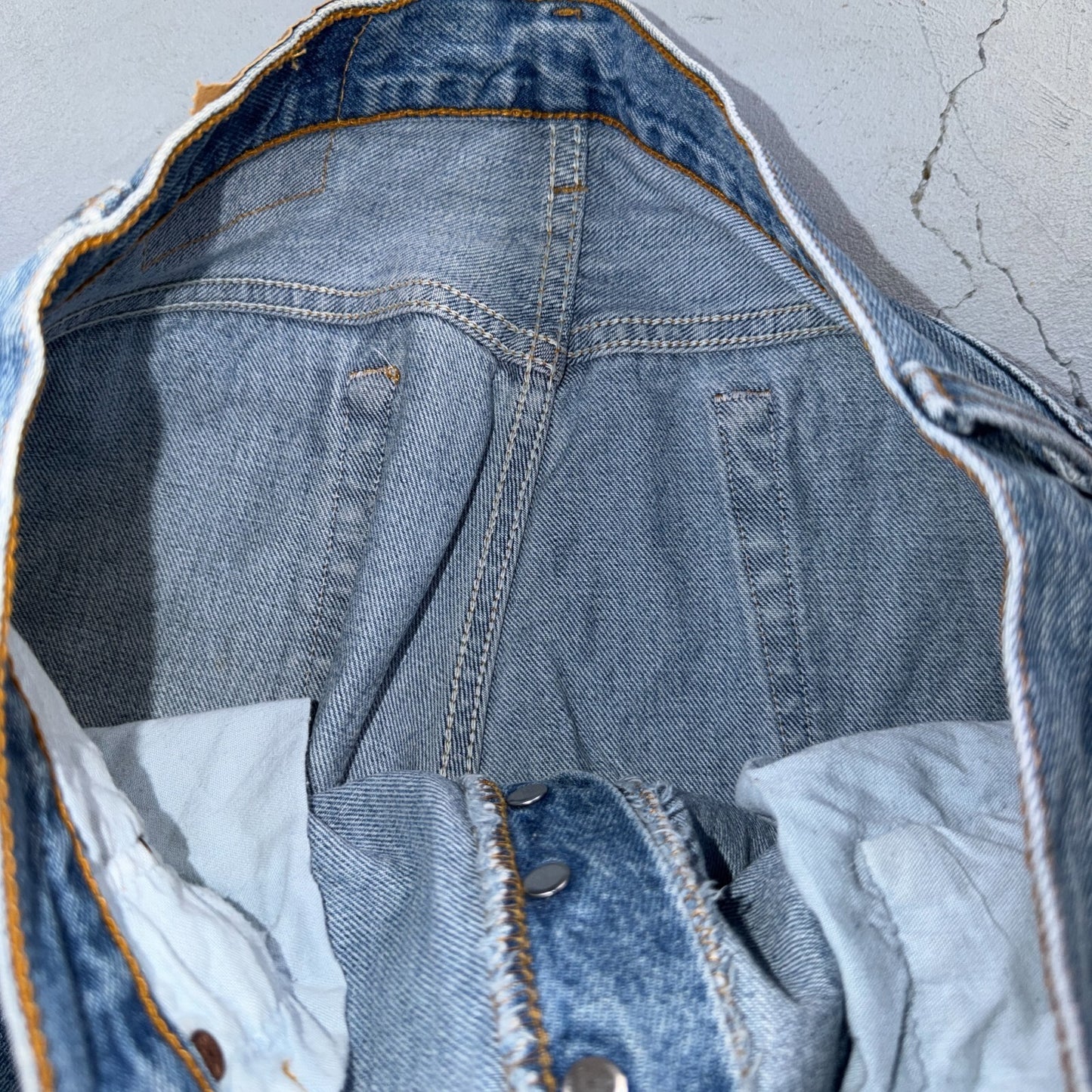 Levis 501 Vintage 90s USA XX Straight Leg Jeans Blue Light Wash 34x30 Act 33x26