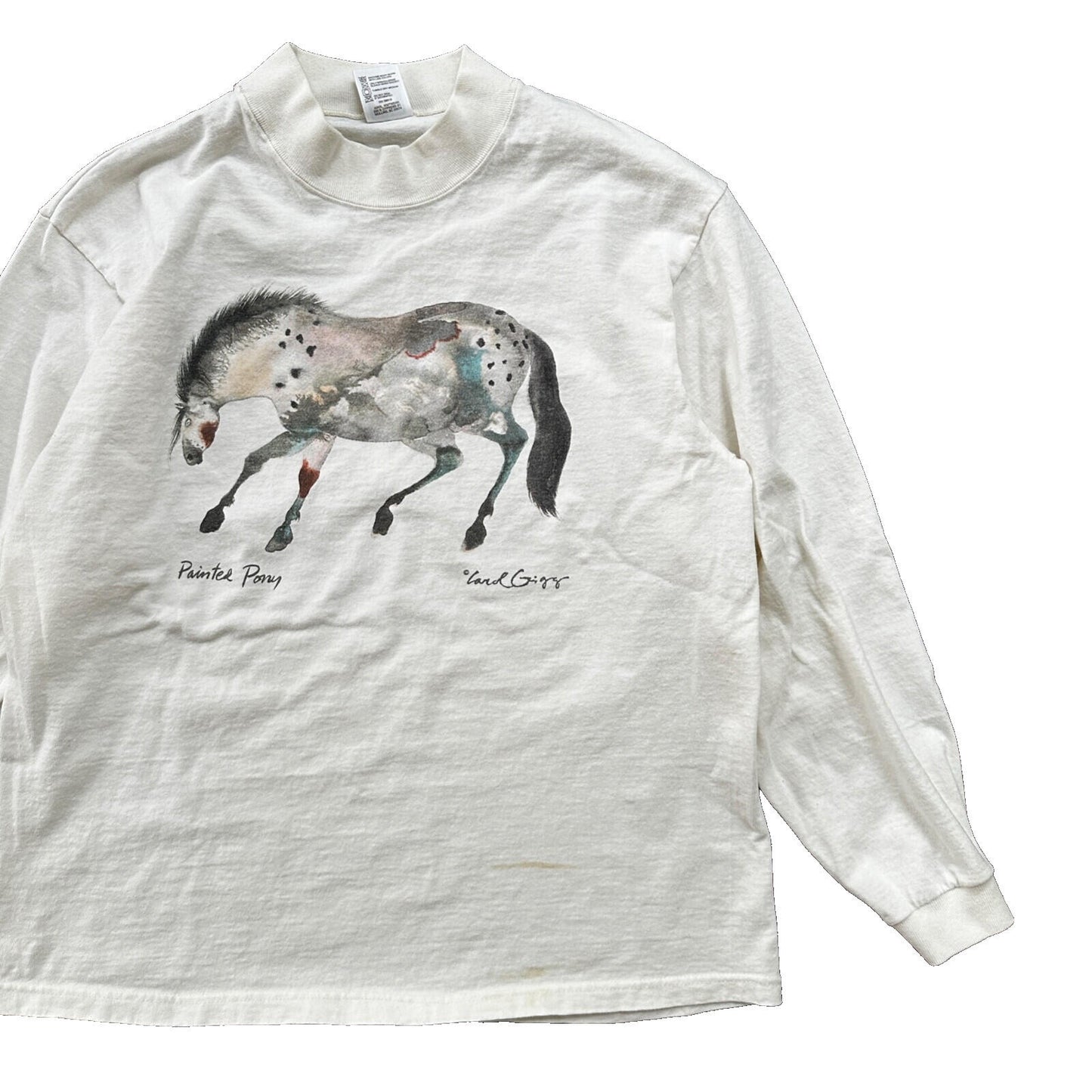 Abstract Painting Of Horse VTG T Shirt Art Rap Music Love Passion Pop Lord Carol