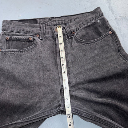 Levis 501 Vintage 90s USA XX Straight Leg Jeans Black Light Wash 31x32 Act 30x27