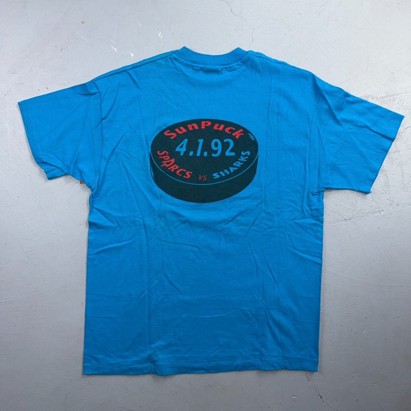 VTG 90s  Hanes Shark Station 3 T Shirt Graphic Gameshark Surf Skate USA Beefy