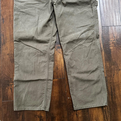 Carhartt Duck Relaxed Fit Jeans Carpenter Pants Brown 103279 217 Mens Size 40x30