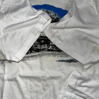 Union Pacific 70s USA VTG T Shirt Train 8444 Coast Stedman 1970s Graphic Cool