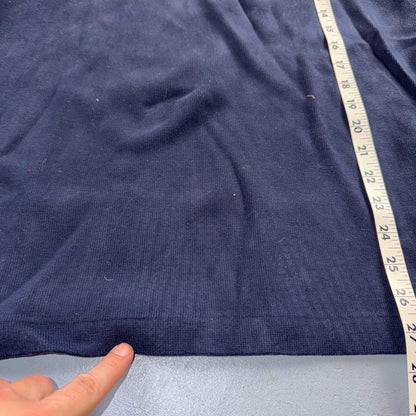Polo Ralph Lauren Sweater VTG M Blue Cotton Long Sleeve Mock Neck Quarter Zip