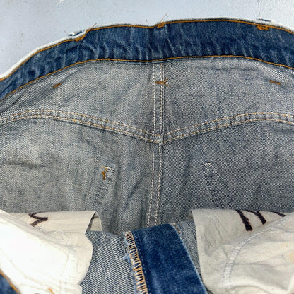 Levis 517 Vintage 80s USA Orange Tab Bootcut Flare Blue Worn Jeans Act 32x26
