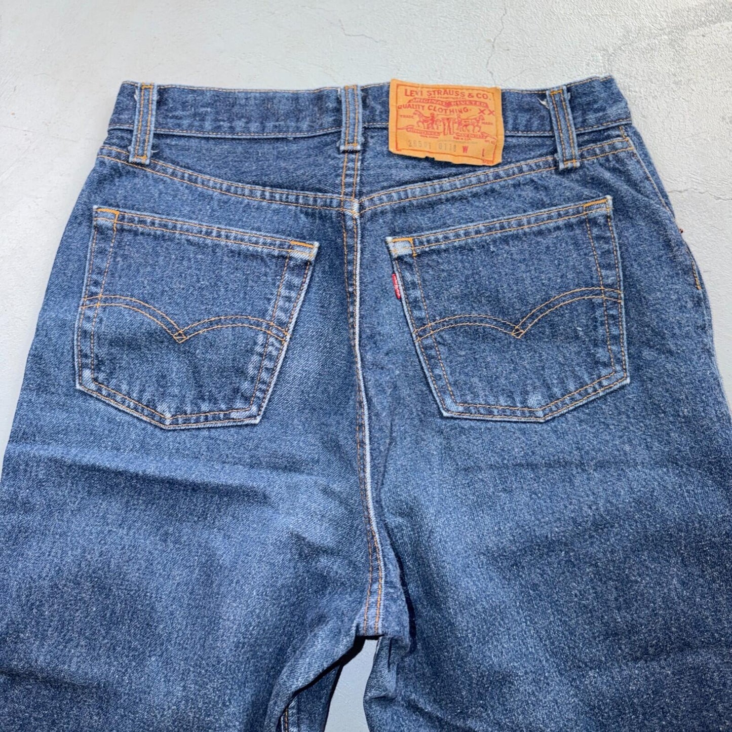 Levis 501 Vintage 80s USA XX Straight Leg Jeans High Rise Sz 13 Womens Act 27x31