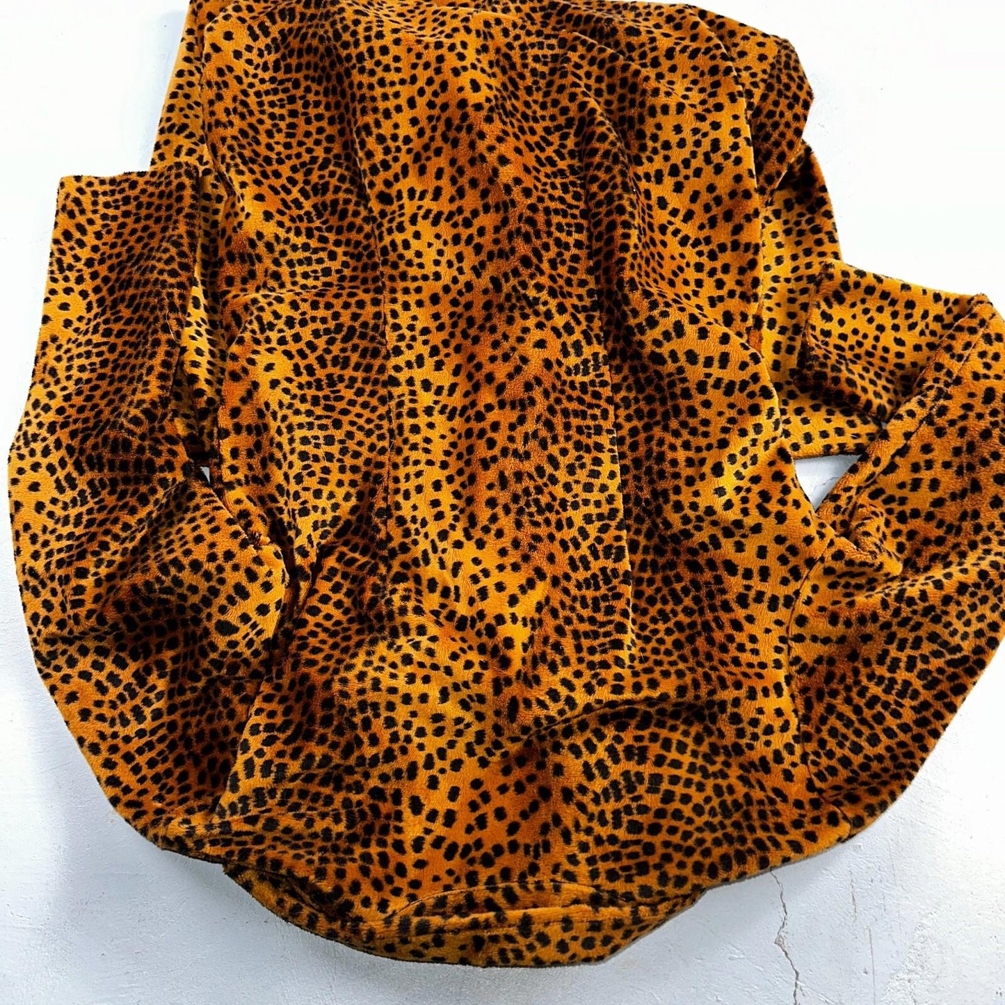 VTG ENT Jacket Womens Cheetah Outdoors Entrancy USA 70s Rockabilly Long Coat