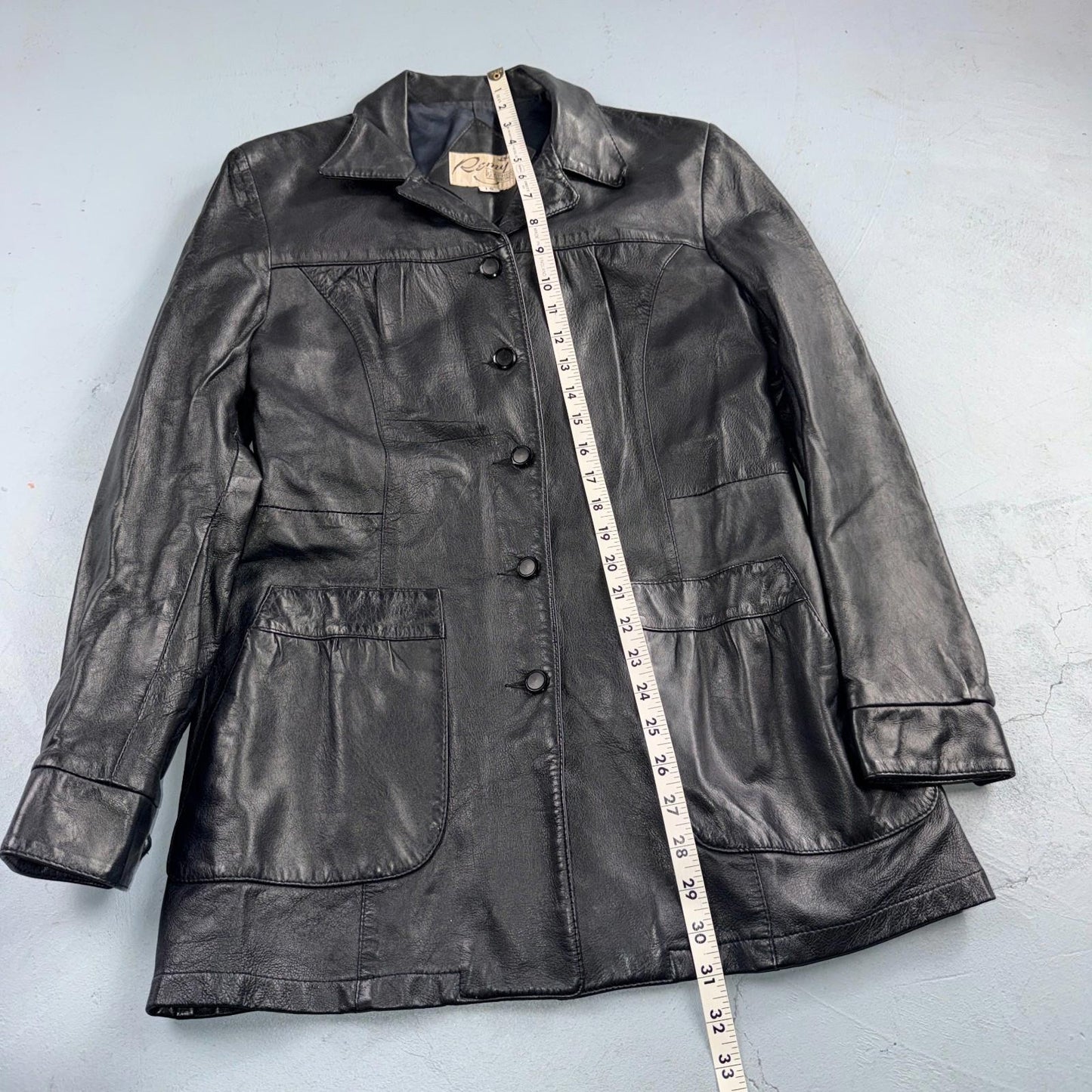 Remy Leather Blazer Jacket Women’s 10 Leather Fashions Black Western Made USA