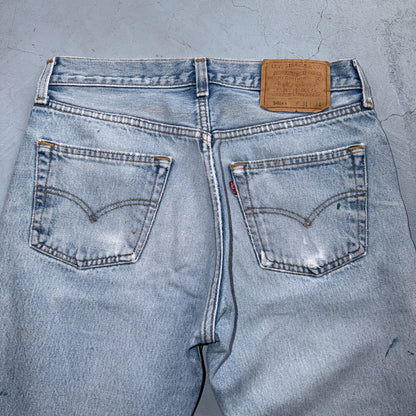 Levis 501 Vintage 90s Y2K XX Straight Leg Jeans Blue Light Wash 31x34 Act 29x29