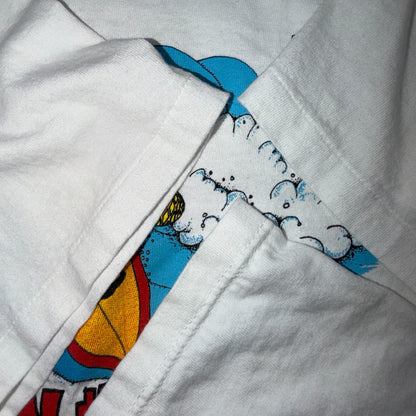 VTG 80s Oregon OSU T Shirt Beaver Waterproof Sunblock Surf Graphic Skate Aloha