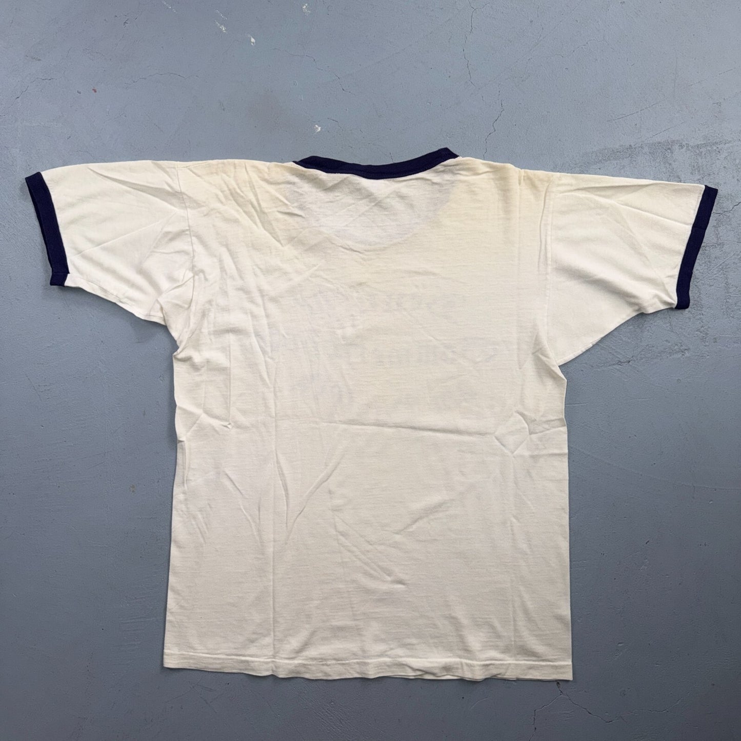 VTG 70s Champion Deutsche Sommerschule Pazifik German Ringer T Shirt PDX Oregon