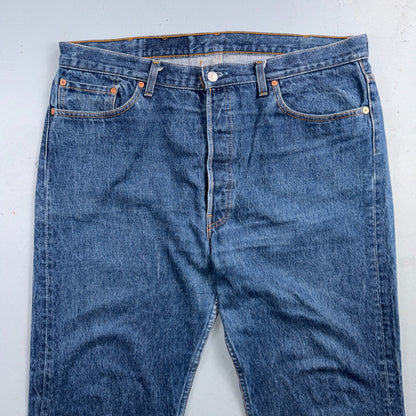 Levis 501 Vintage 80s USA XX Straight Leg Jeans Blue Med Wash 40x32 Act 39x29