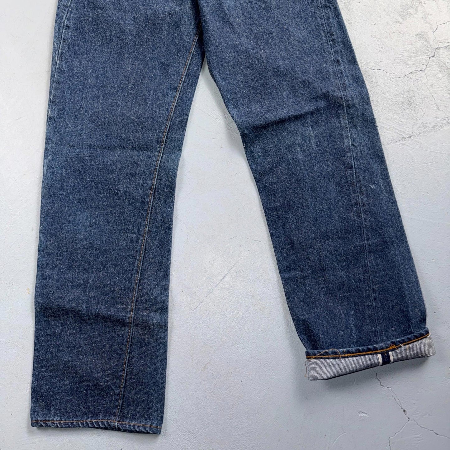 Levis 501 Vintage 80s Redline Selvedge USA Jeans Fuzzy Dark Wash 27x31 Act 25x27