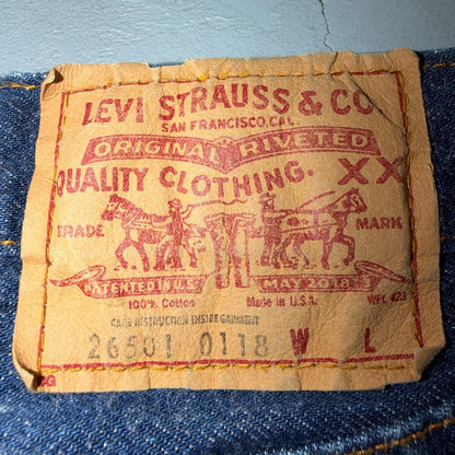 Levis 501 Vintage 80s USA XX Straight Leg Jeans High Rise Sz 13 Womens Act 28x32