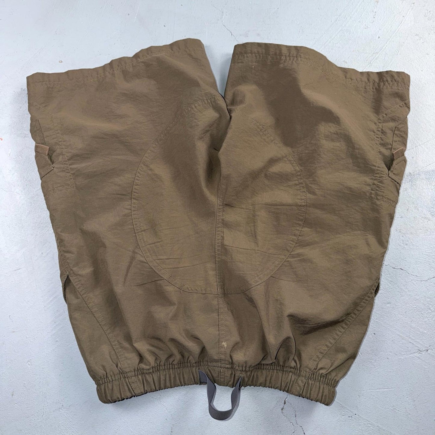 Nike ACG Shorts Mens Medium Beige Nylon Trail Hiking Outdoor Belted Vintage 90s