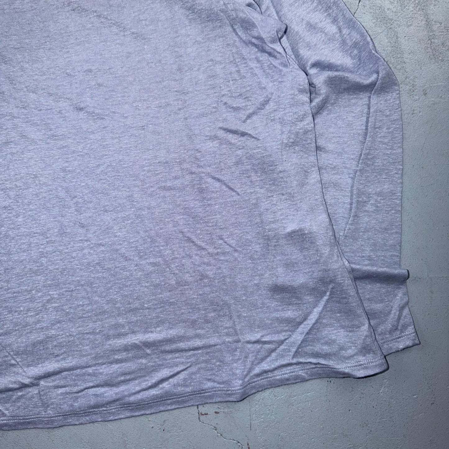 Eileen Fisher NWT $128 Top Size XS Organic Linen Blend Pale Purple Lightweight