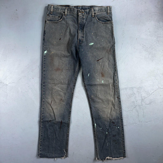 Levis 505 Vintage 90s USA XX Jeans Blue 501 Thrashed Med Wash 36x36 Act 36x30