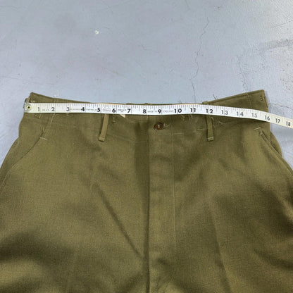Vintage Military Pants Trousers Medium Regular 50s M1951 OG-108 Wool Mens 31x30