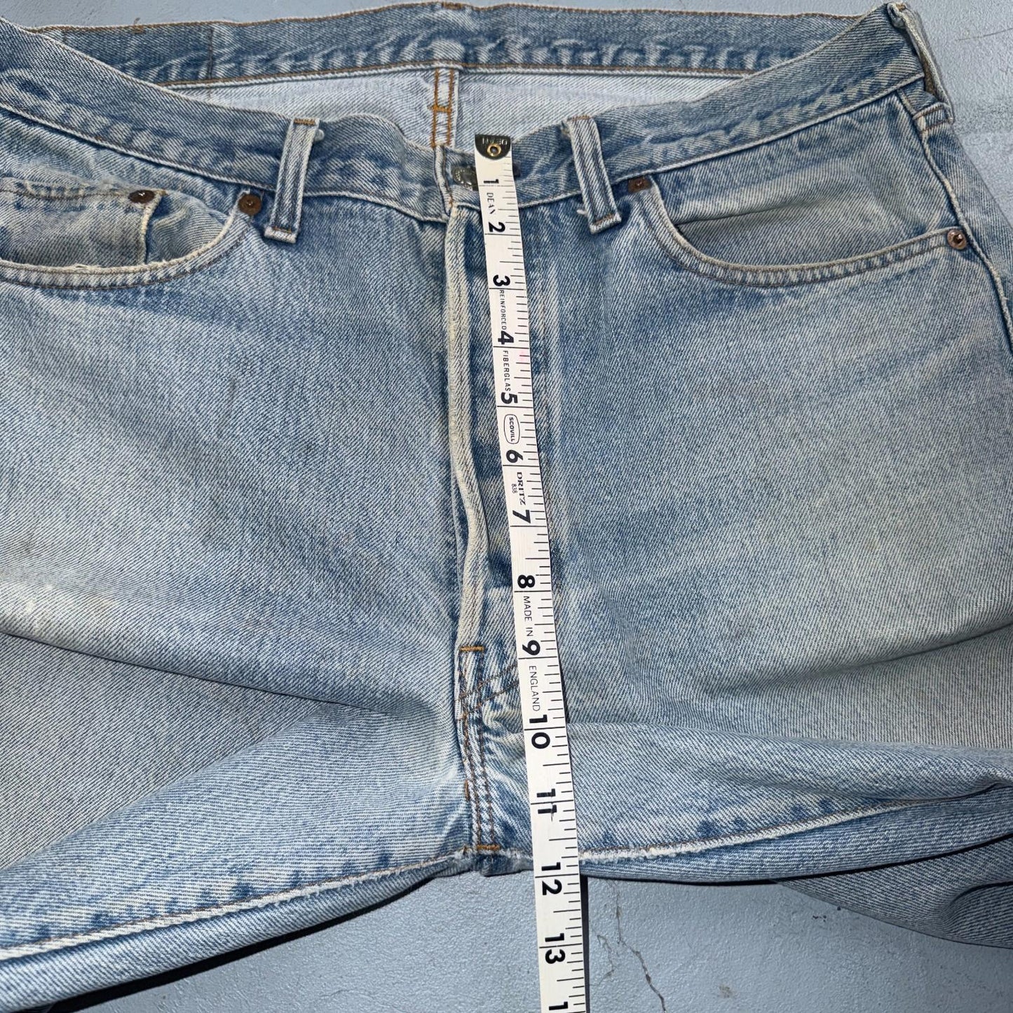 Levis 501 Vintage 80s Redline Selvedge USA XX Jeans Light Wash 36x36 Act 34x29