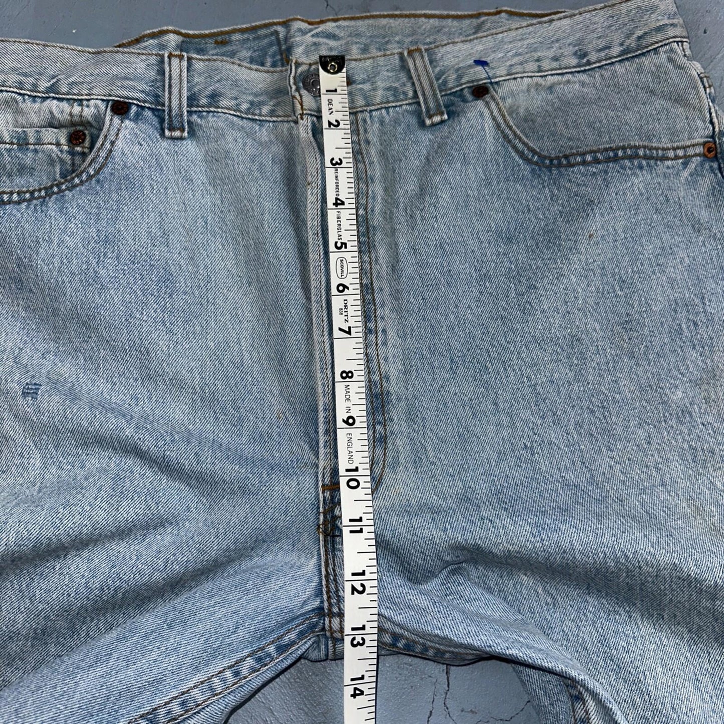 Levis 501 Vintage 90s USA XX Straight Leg Jeans Blue Light Wash 40x32 Act 38x31