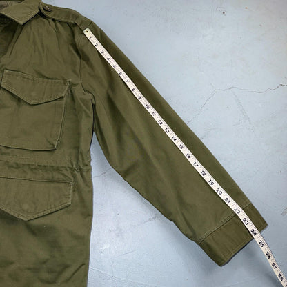 Vintage M 1951 Field Jacket US ARMY Military OG 107 Coat M51 Size M? Cut Tag