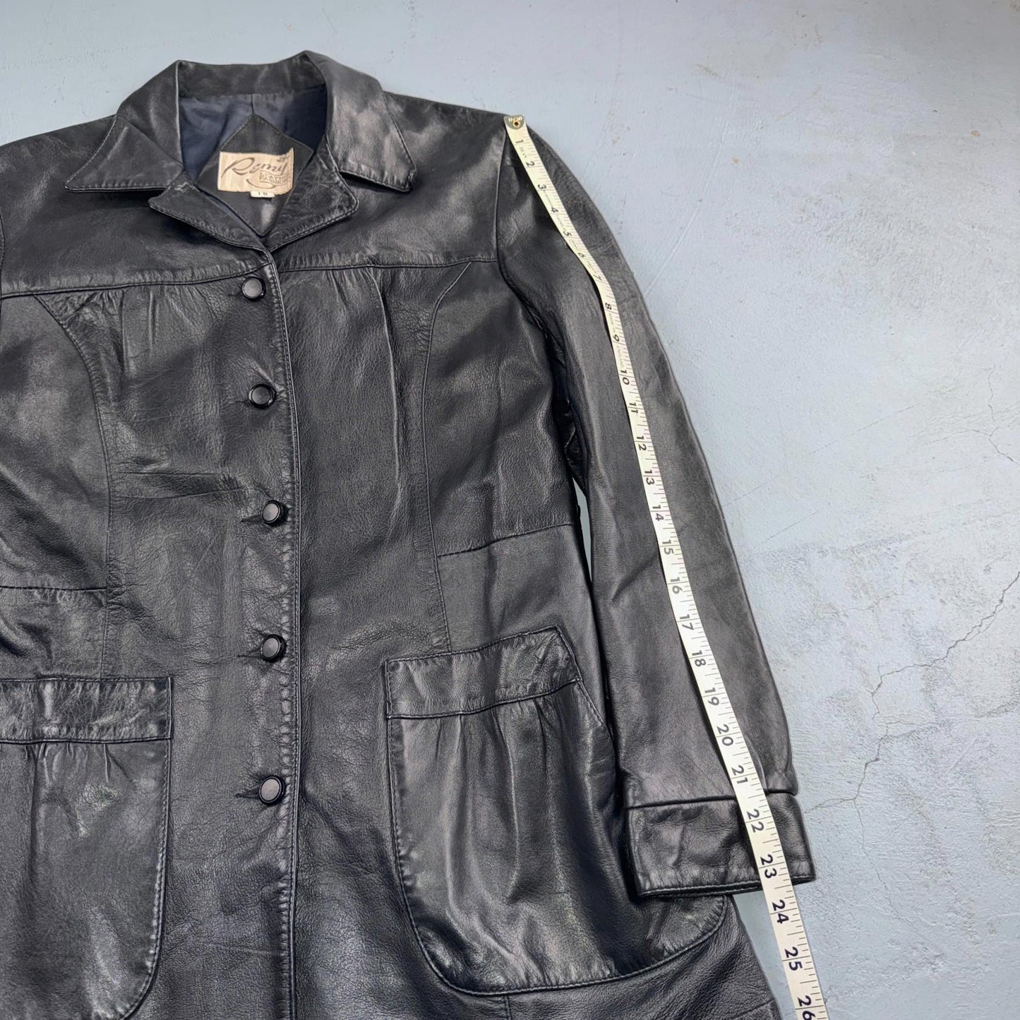 Remy Leather Blazer Jacket Women’s 10 Leather Fashions Black Western Made USA