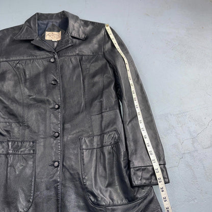 Remy Leather Blazer Jacket Women’s 10 Leather Fashions Black Western Made USA