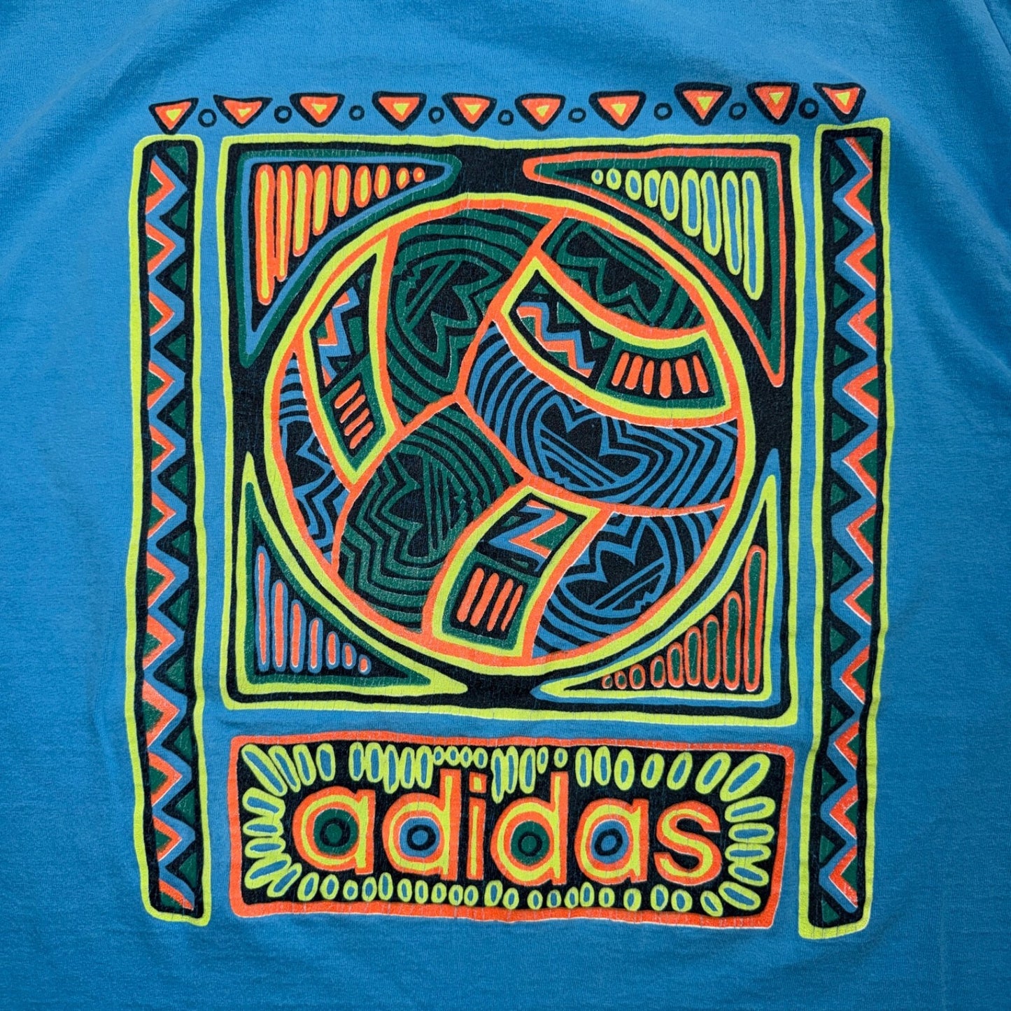 Adidas Fifa Soccer Ball Single Stitch 90s VTG T Shirt USA Rare Sports Futbol