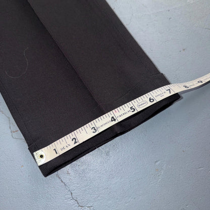 VTG 60s Penneys Towncraft Twill Pants 32x33 Black 1960s Rockabilly Penn Prest